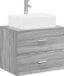 vidaXL Meuble de salle de bain gris Sonoma bois composite