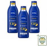 Nivea 3 x Q10 Lotion raffermissante pour le corps - Vitamine C - Peau sèche - 400 ml