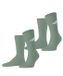 Esprit Unisex Logo 2-Pack gedessineerd katoen multipack sokken heren groen - maat 35-38