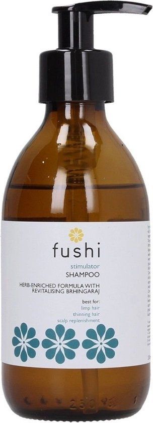 Fushi Stimulator Herbal Shampoo | Refillable Zero Waste Glass Bottle - 230ml