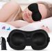 Brencco Slaapmasker, 2 paar oordopjes, 3D-nachtmasker, anti-licht, ultrazacht en comfortabel, verstelbaar, voor mannen/vrouwen/kinderen/yoga