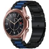 Strap-it Samsung Bracelet acier Samsung Galaxy Watch 3 41mm (noir/bleu)