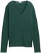 TOM TAILOR Basic gebreide trui voor dames met V-hals, 30024 - Explorer Green, XL