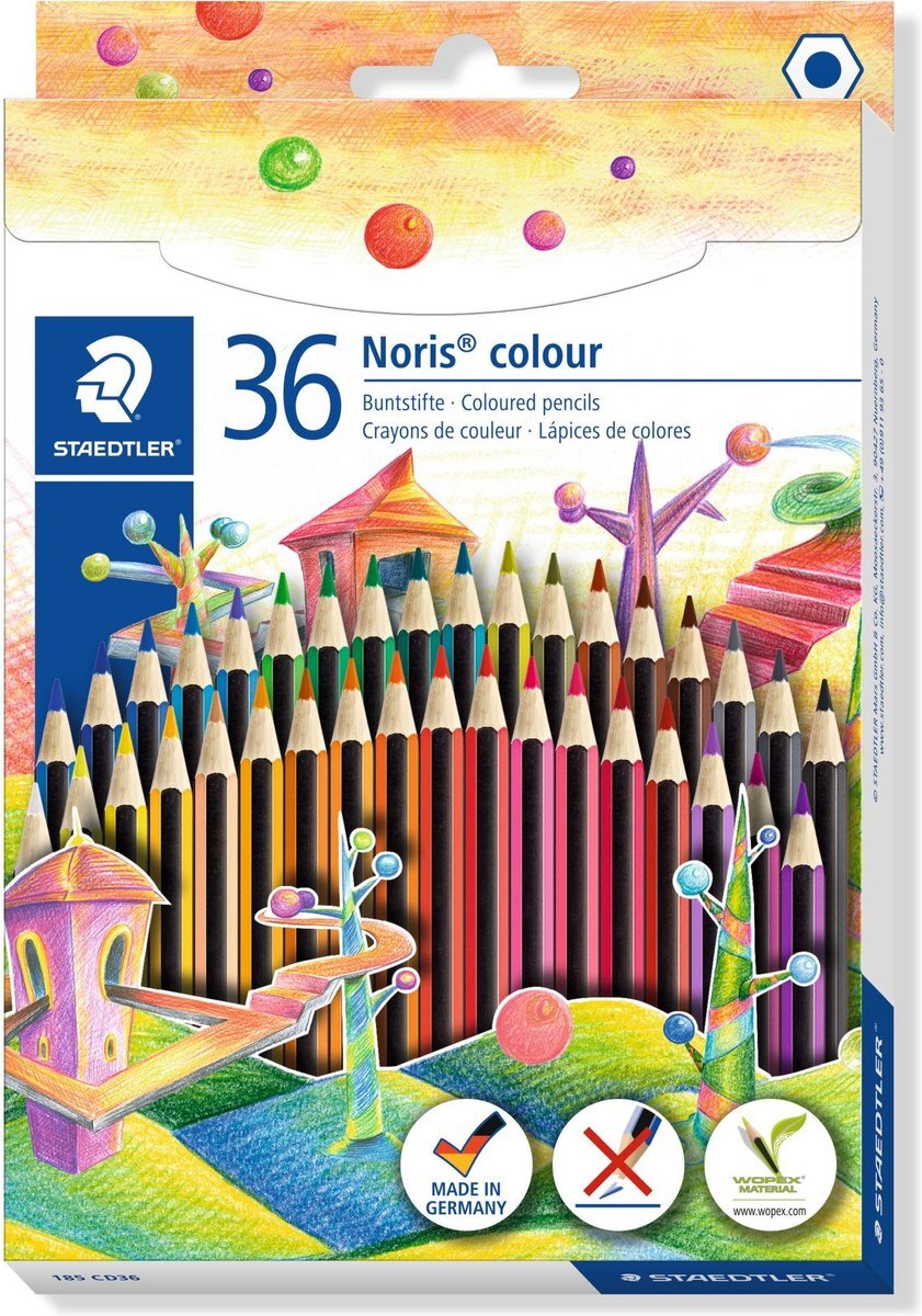 Staedtler Noris Colour Kleurpotloden Standaard 36 Farbstifte gesorteerd
