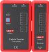 Uni-T Netwerk Kabeltester - RJ45 (8P8C) + RJ11 (6P4C) - UT681L - Rood