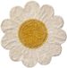 Lorena Canals Tapis lavable en coton - White Daisy - Ø120cm