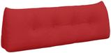 vidaXL Rugkussen Rood 140 x 24 x 50 cm Stof