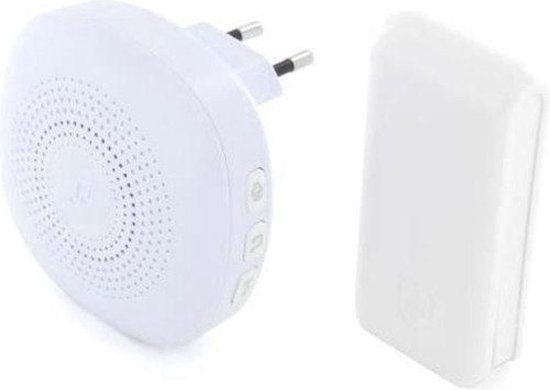 Chacon Draadloze deurbel - Zonder Batterijen - Wit