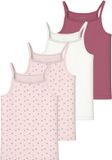 NAME IT - NKFSTRAP TOP 4P AOP NOOS - Meisjes - Onderhemden - Mauve Morn - Maat 92