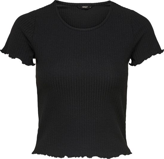 ONLY ONLEMMA S/S SHORT TOP NOOS JRS Dames T-Shirt - Zwart - Maat L