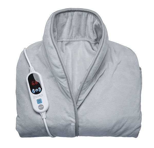 Macom 936 Elektrische Deken - 1 Persoons - 100W - Grijs - Microvezel