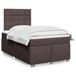 Maison Exclusive - Boxspringbed met matras, donkerbruin, 120x190 cm, gestoffeerd