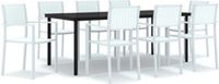 vidaXL 9-delige tuinset, wit