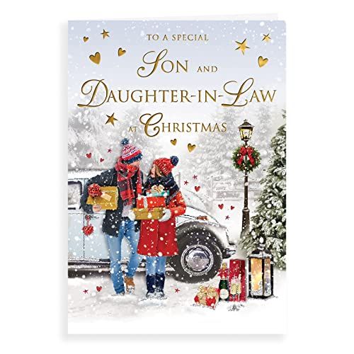 Kerstkaart Zoon & Dochter in de wet - 9 x 6" - Regal Publishing