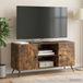 Maison Exclusive meuble TV - 102 x 34,5 x 50 cm - imitation chêne fumé