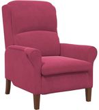 vidaXL Fauteuil Wijnrood Fluweel