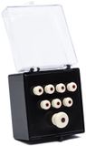 Martin 18APP60 Bridge en End Pin Set, Wit Met Tortoise Inlay