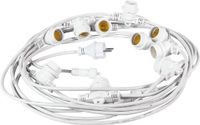 FANTON 62988 lichtsnoer 10 m 10 lampen Wit IP44 Koppelbaar
