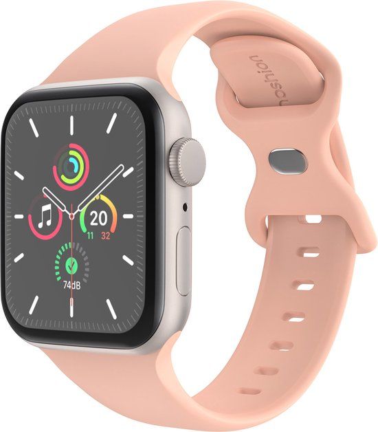 iMoshion Siliconen bandje Apple Watch 38/40/41mm - Vintage Rose - S/M
