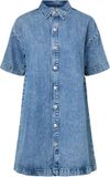 PIECES - PCSKY SS A-SHAPE DENIM DRESS NOOS BC - Medium Blue Denim - S