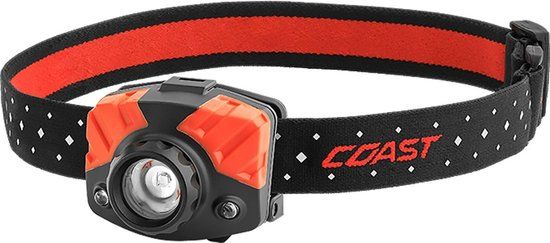 COAST FL75R LED Headlamp - Rechargeable & Battery Powered - 530 lm - 11h - Black/Red