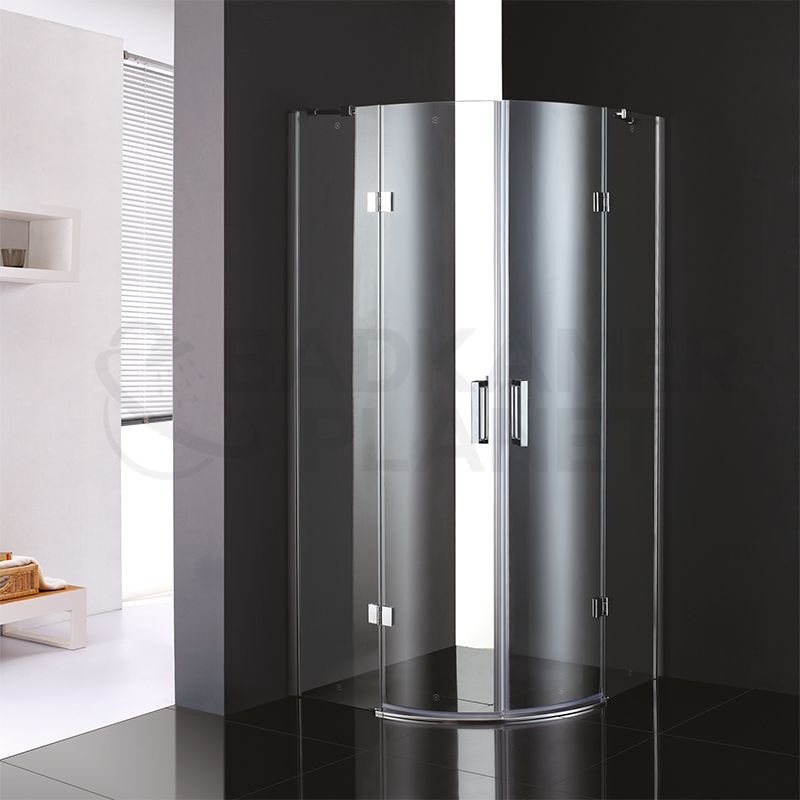 Badkamerplanet Douchecabine Kwartrond met 2 Deur 90x90 cm