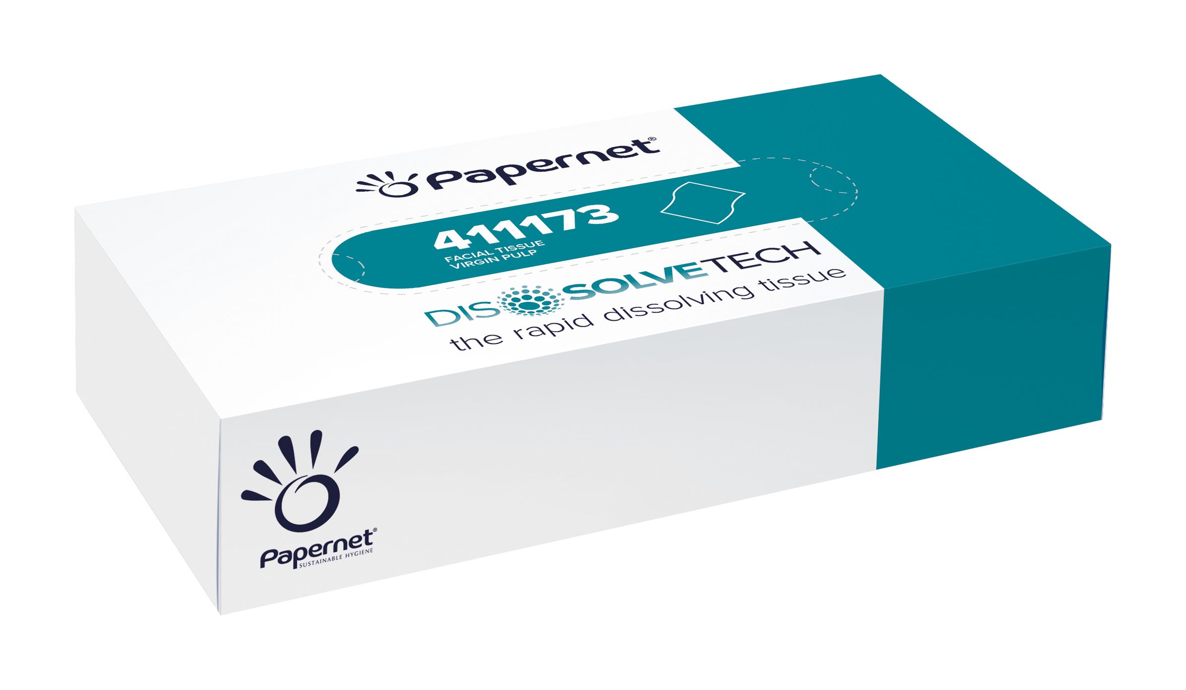 Papernet 411173 - Gezichtsdoekjes - 100 vellen - Wit