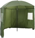 vidaXL Vissersumbrella - 290 x 225 cm - Oxford Polyester - Geel Leger