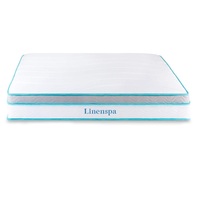 Linenspa - Cool Gel Hybrid Matras - 90x200 cm - Wit