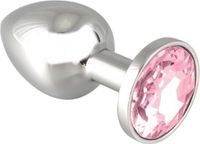 Rimba - Buttplug Klein Met Roze Kristal