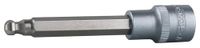 KS Tools 911.1655-E 1/2" Bit-dopsleutel binnenzeskant met kogelkop, lang, 5mm, Hanger