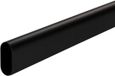 SOTECH barre de penderie ovale 30 x 15 mm L: 800 mm acier noir thermolaqué barre de penderie barre de penderie
