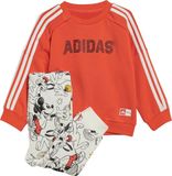 adidas Sportswear adidas x Disney Mickey Mouse Joggingpak Kinderen Unisex Katoen Oranje Maat 62