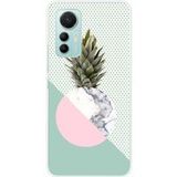 Xiaomi Mi 12 Lite Ananas marbre Bedrukt siliconen hoesje