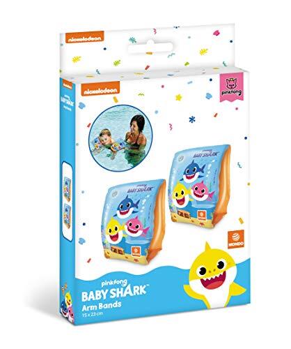 Mondo - 1688 Toys Baby Shark armbanden, veiligheidsarmleuningen, pvc-materiaal, geschikt voor kinderen van 2 tot 6 jaar met gewicht 6 – 20 kg – 16888, meerkleurig, 1688