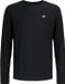 JACK&JONES JREBREBEL LOGO LS TEE NOOS JNR Garçons T-shirt à manches longues Noir