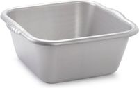 PLASTICFORTE Afwasbak teil - 10 liter - zilvergrijs - kunststof - 36 x 34 x 14,5 cm