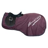 Imperial Riding IRH Super-Dry Paardendeken, 0 g, waterdichte trainingsdeken voor paarden, zonder vulling, met klittenbandsluiting, zweet-flap en reflecterende details, bordeaux, L