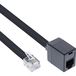 Inline 18835 Câble téléphonique Noir 5 m