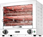HENDI Tosti-apparaat – 2 lagen – 6 tostiklemmen – snelle verwarming – mechanische timer – roestvast staal