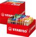 STABILO woody 3 in 1 - Kleurpotloden - Schoolverpakking met 76 stuks & 4 puntenslijpers