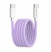 Techsuit câble USB-C PD60W QC3.0 1m - Recharge rapide & données, violet