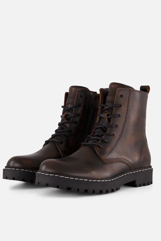 Muyters Veterboots bruin Leer - Maat 30 - Kinderschoenen
