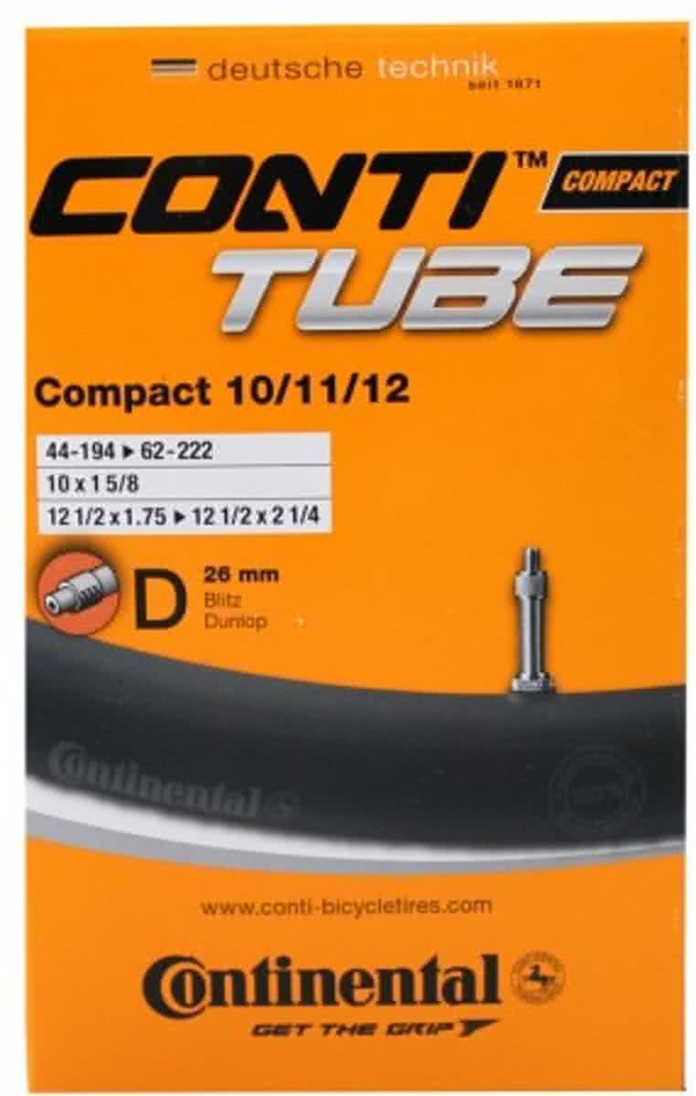 Continental Compact - Binnenband Fiets - Hollands Ventiel - 40 mm - 12 1/2 x 2 1/4 - 175