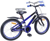 vidaXL Kinderfiets 18 Inch Blauw Zwart
