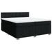 vidaXL Boxspringbed met matras, stof, zwart, 200x200 cm