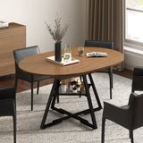 Puluomis Uitschuifbare Eettafel - 100-130 x 100 cm - Bruin