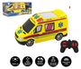 Teddies Voiture ambulance RC plastique télécommandée 20cm