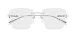 Gucci GG1938O Lunettes de vue femme argentées carrées 54mm