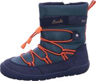 Lurchi Chaussures pour enfants, bottines à lacets pour garçons, chaussures pieds nus, couleur bleue, pour le quotidien